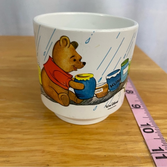Vintage 1970s Winnie the Pooh Plastic Cup and Bowl Mid-Century - Picture 6 of 7